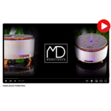 Aromadiffuser - luchtbevochtiger - wit - 17x10cm