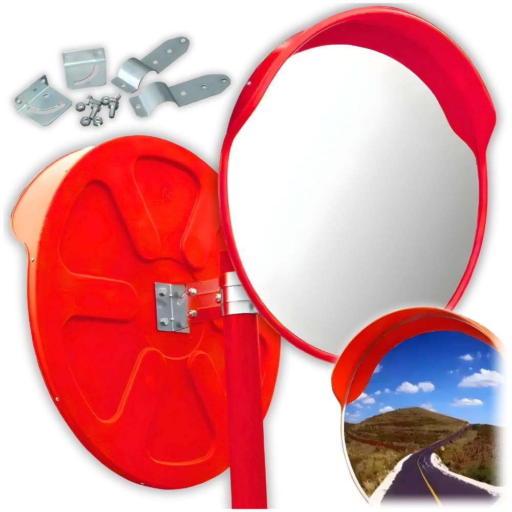 Verkeersspiegel 60cm - magazijn spiegel - oranje