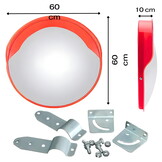 Verkeersspiegel 60cm - magazijn spiegel - oranje