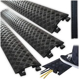 Kabelbrug - 100x13x1cm - 3 stuks - zwart - 2000 kg