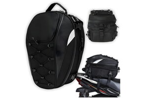 Motorrugzak - Gevoerd - oxford - Compact - zwart