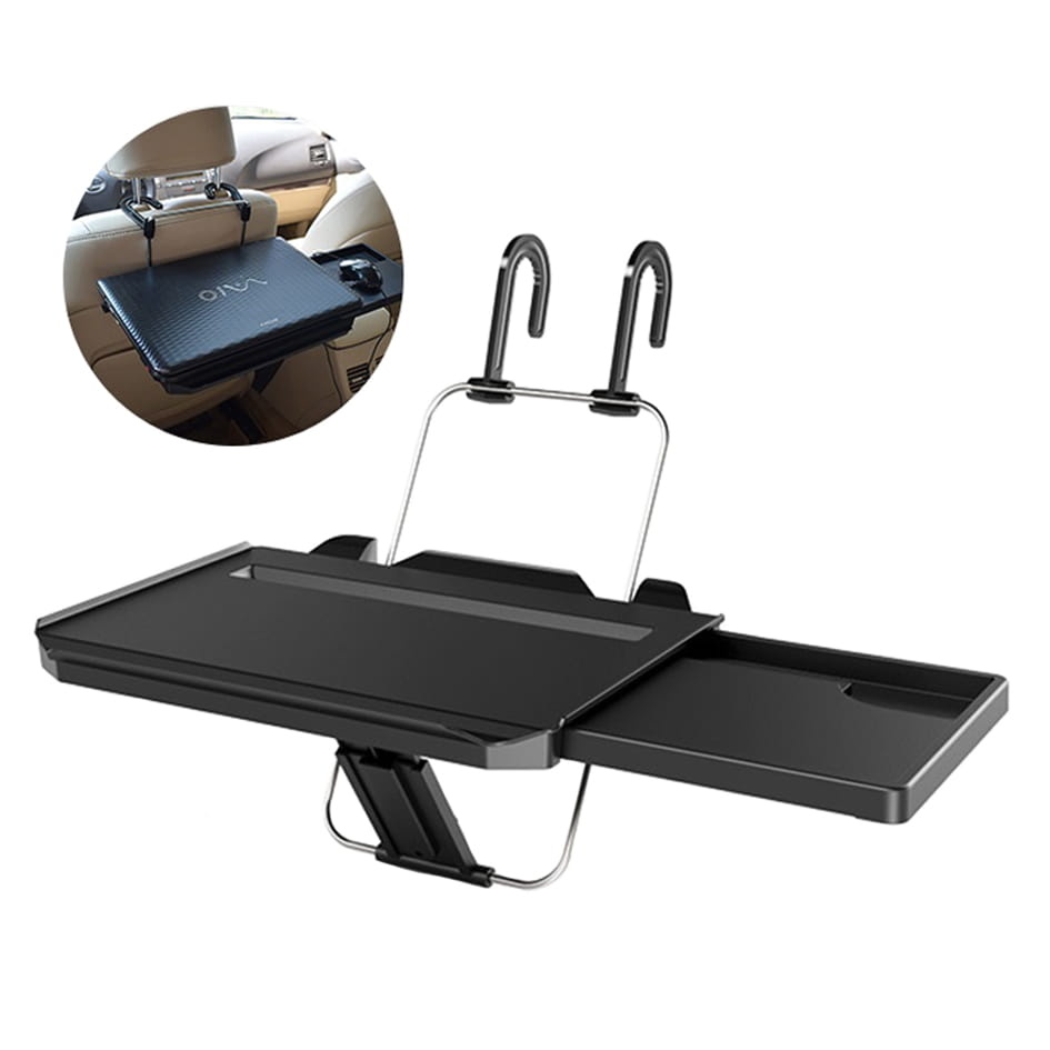 Autostoel bureau - Laptoptafel auto - zwart