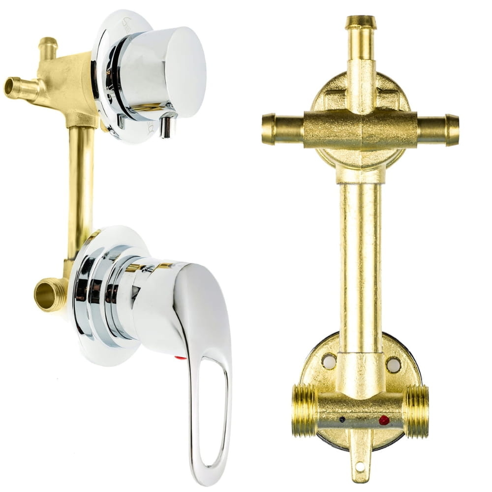 Inbouw douchekraan - 3 functies - Ventiel 105 mm