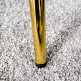 Fluwelen cocktailstoel zwart - Gestoffeerd - Geweven - Spaans - 62x54x79cm