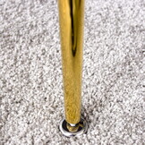 Fluwelen eetkamerstoel wit - fluweel - gestoffeerd - 100x45x55 cm