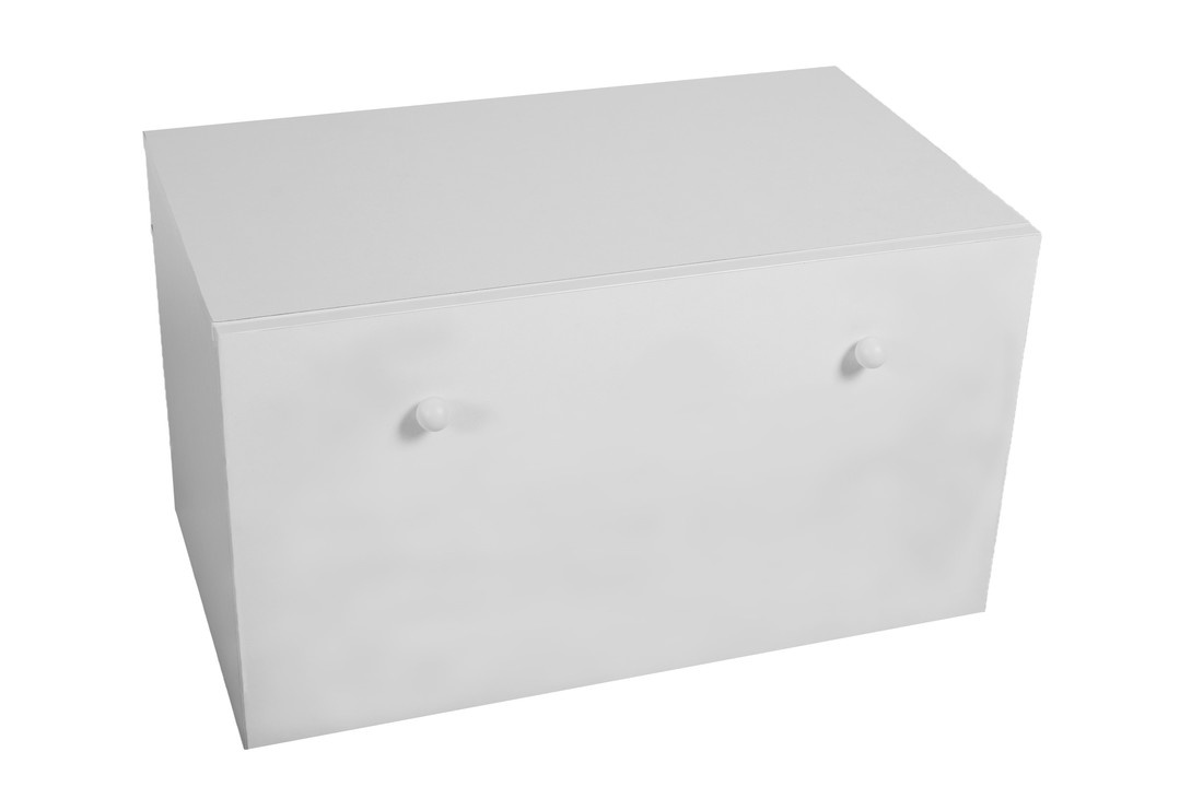 Speelgoedkist wit - opbergbox speelgoed - 71x42x42 cm - uitschuif lade