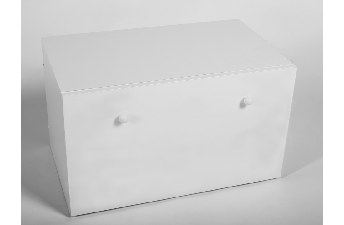 Speelgoedkist wit - opbergbox speelgoed - 71x42x42 cm - uitschuif lade