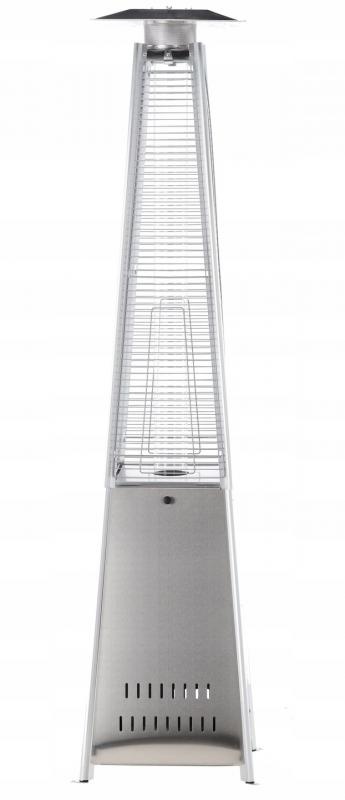 Terrasverwarmer gas roestvrijstaal - 227cm