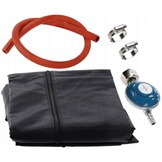 Terrasverwarmer gas roestvrijstaal - 227cm