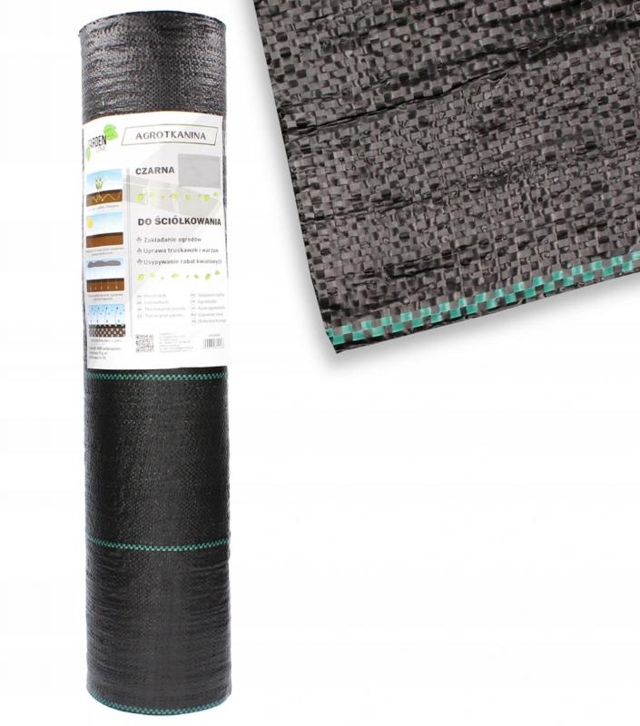 Zwart worteldoek - 1,6 x 100 m - 70 g/m2 - onkruiddoek