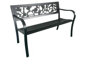 Tuinbank - 125x53x77 cm - zwart