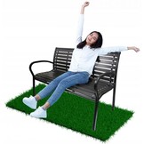 Tuinbank donkerbruin - 125x60x80cm