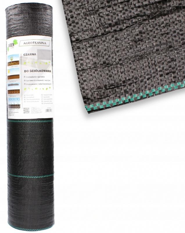 Zwart worteldoek 1,6x50m - 70 g/m2 - onkruiddoek