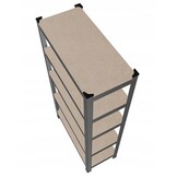 Metalen stellingkast - 220x90x40 cm - Draagvermogen: 175 kg