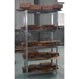 Metalen stellingkast - 220x90x40 cm - Draagvermogen: 175 kg