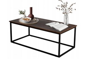 Salontafel - 110x55x43 cm - rechthoek - zwart