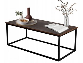Salontafel - 110x55x43 cm - rechthoek - zwart