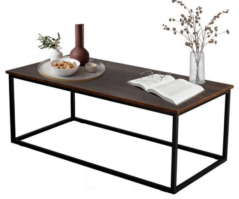 Salontafel - 110x55x43 cm - rechthoek - zwart