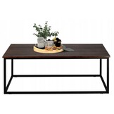 Salontafel - 110x55x43 cm - rechthoek - zwart
