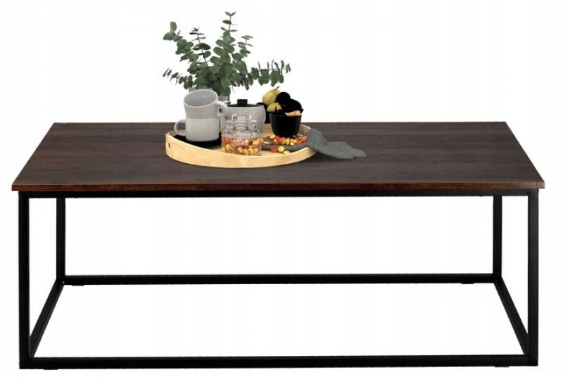 Salontafel - 110x55x43 cm - rechthoek - zwart