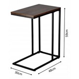 Bijzettafel - 48 x 30 x 59 cm - MDF