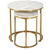 Salontafel set - Rond - Ovaal - marmer stijl