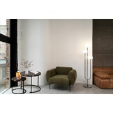 Ronde salontafel set zwart- Tweedelig - Ronde vorm - 60 en 45cm