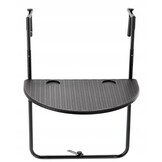 Inklapbare balkontafel - 60x64x73 - Zwart