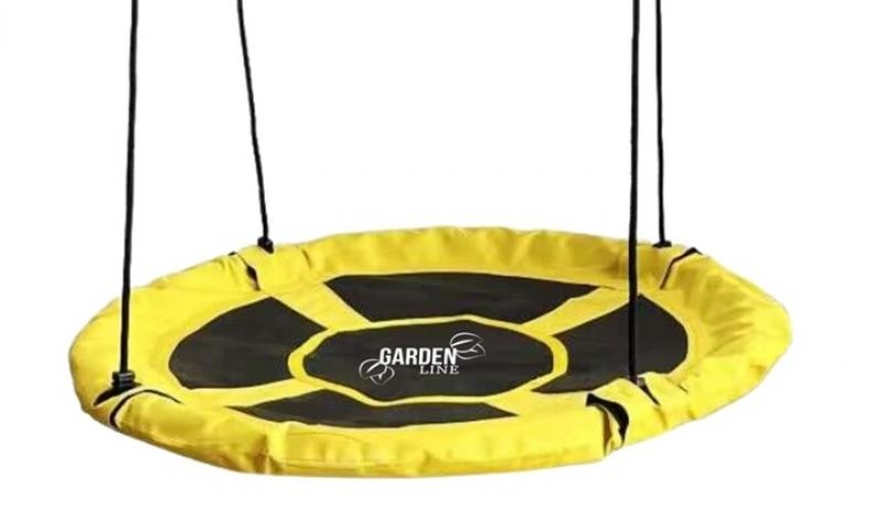 Nest schommel 100cm geel - oxford - 150 kg