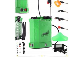 Rugspuit met accu 10 liter - Zwart - Kunststof - 40x20x50cm