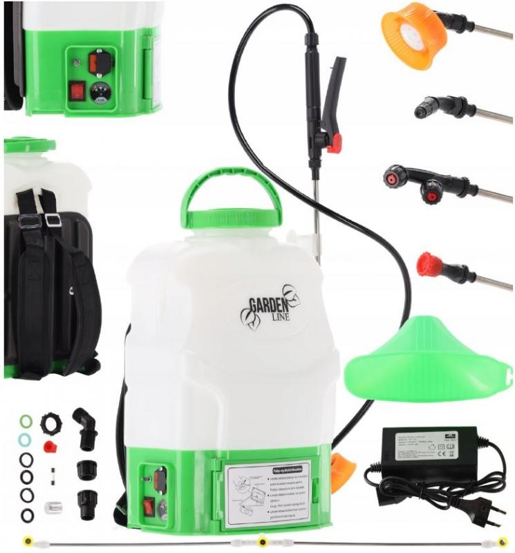 Rugspuit met accu - 16 liter - accu aangedreven