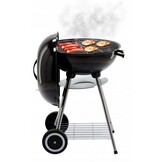 Kogelbarbecue met deksel - Houtskool - Bolvormig - Wielen - 46x44x71cm