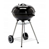 Kogelbarbecue met deksel - Houtskool - Bolvormig - Wielen - 46x44x71cm