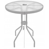 Ronde tuintafel 60x70 - Afmeting: 60x70cm