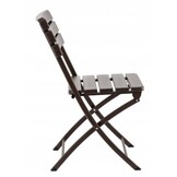 Inklapbare tuinstoel bruin - 55x46x81 cm