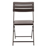 Inklapbare tuinstoel bruin - 55x46x81 cm