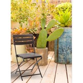 Inklapbare tuinstoel bruin - 55x46x81 cm
