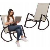 Tuinschommelstoel - Bruin - 60x104x95 cm