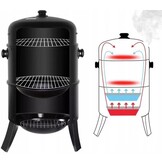 Multifunctionele barbecue - 3-in-1 - 44x53x80 cm