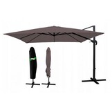 Zweefparasol 3x3 meter - Kakikleur - Met hoes