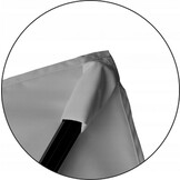 Zweefparasol met hoes - grijs - 3x4 m