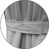 Zweefparasol met hoes - grijs - 3x4 m