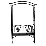 Tuinpergola met bank - 110x50x206cm