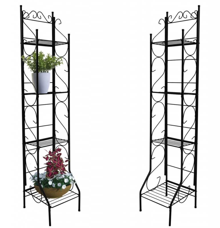 Plantenrek - 4 planken - 30x29x148 cm