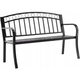 Tuinbank met uitklaptafel - 127x53x84 cm - Hout - Bruin