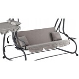 Tuinschommelbank - Grijs - Ligfunctie - 210x120x170cm