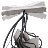 Tuinschommelbank - Grijs - Ligfunctie - 210x120x170cm