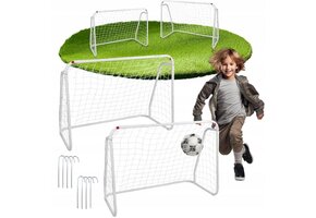 Voetbaldoeltjes - zwart - 124x96x61cm