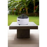 Vuurschaal met deksel - Zwart - Metaal - 43x43x38,5cm