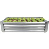 Verhoogde moestuinbak galvaniseerd - 180x90x30cm - rechthoekig